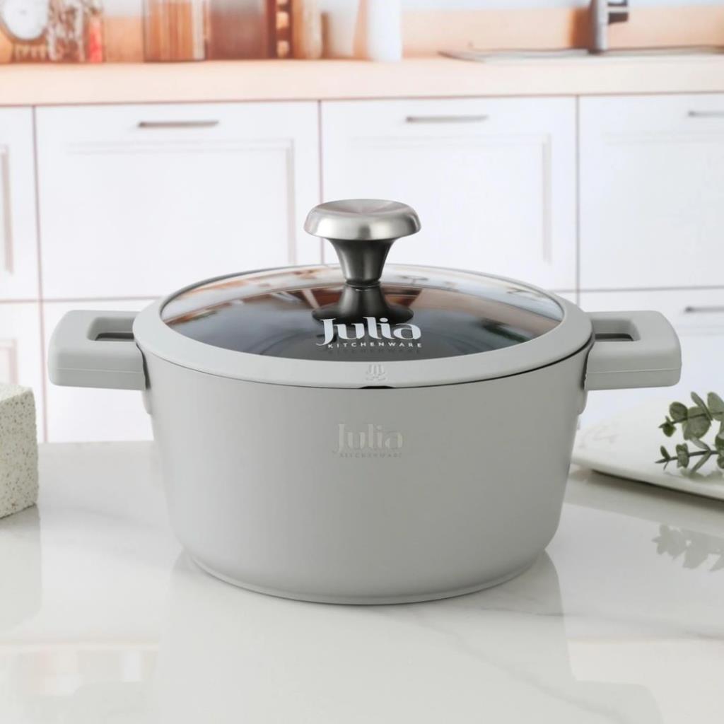 ELITE-LUX CASSEROLE WITH LID 32CM-LIGHT GRAY