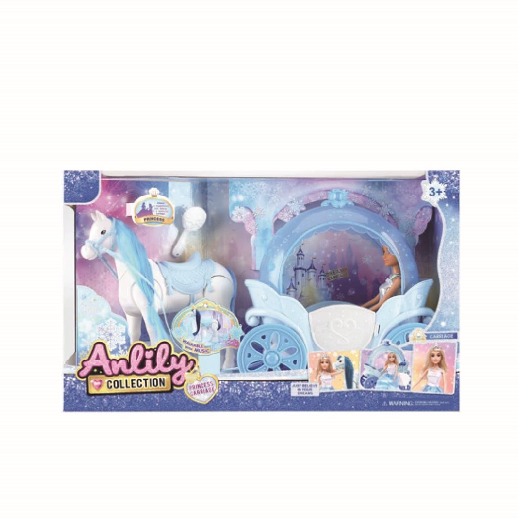Anlily Princess Carriage & Horse Doll Set