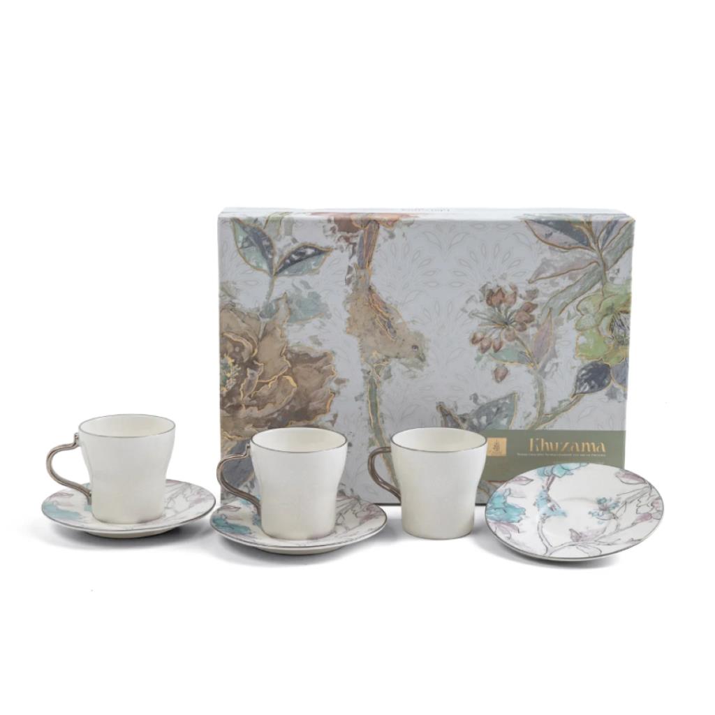 Elegant Floral Coffee Cup & Saucer Set