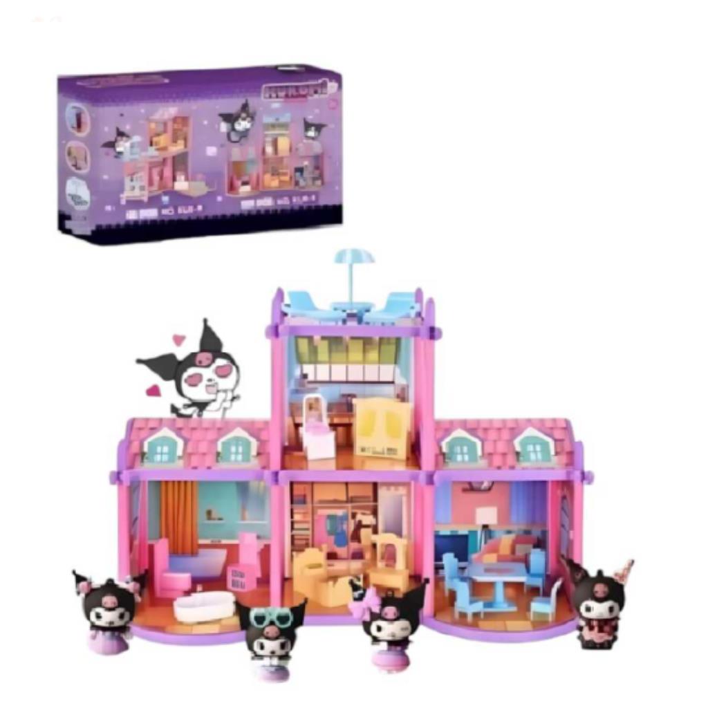 Kuromi Villas - Kuromi Dream Dollhouse Playset with Figures