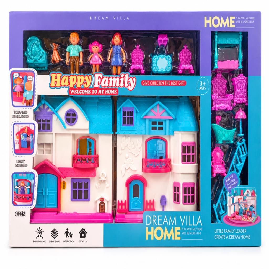 Happy Family Dream Villa Dollhouse Playset