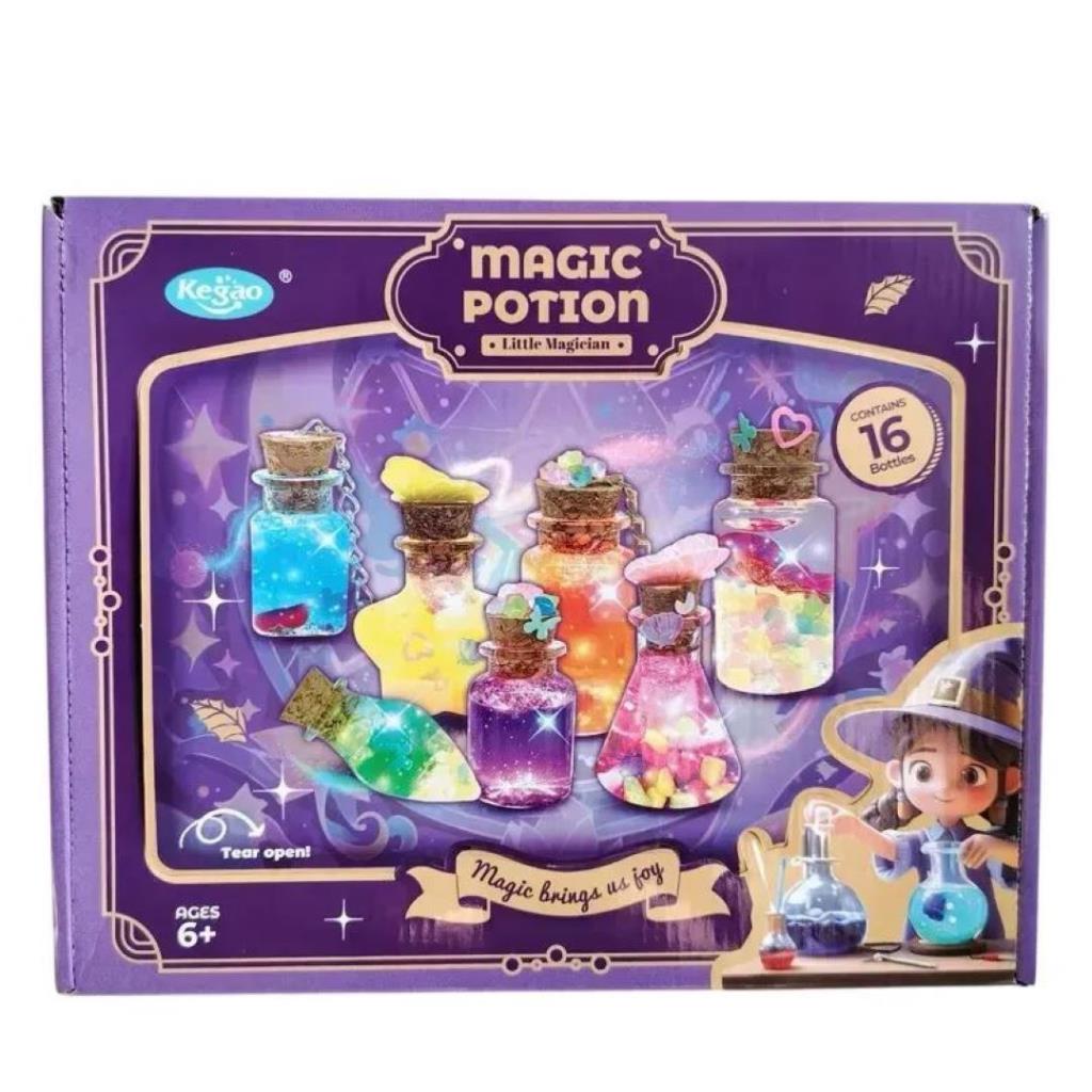 Magic Potion DIY Kit – 16 Bottles Creative Science Play Set for Kids