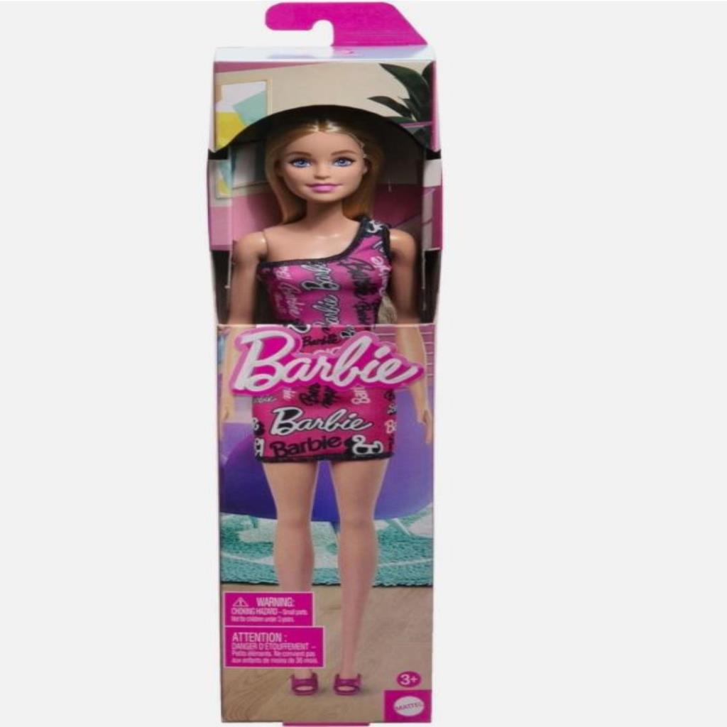  Barbie Fashion Doll – Logo Dress Edition