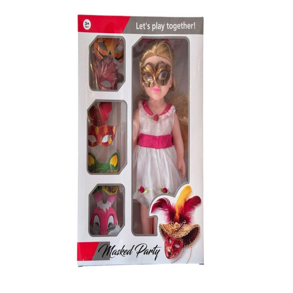 Masked Party Doll Playset with Costume Masks