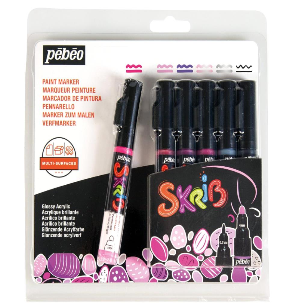  Pébéo Skrib Paint Marker Acrylic Set