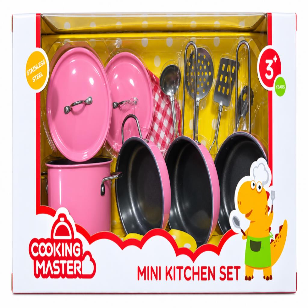 Cooking Master Pink Mini Kitchen Set