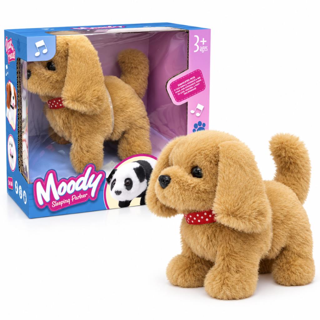 Moody Sleeping Partner Interactive Plush Puppy