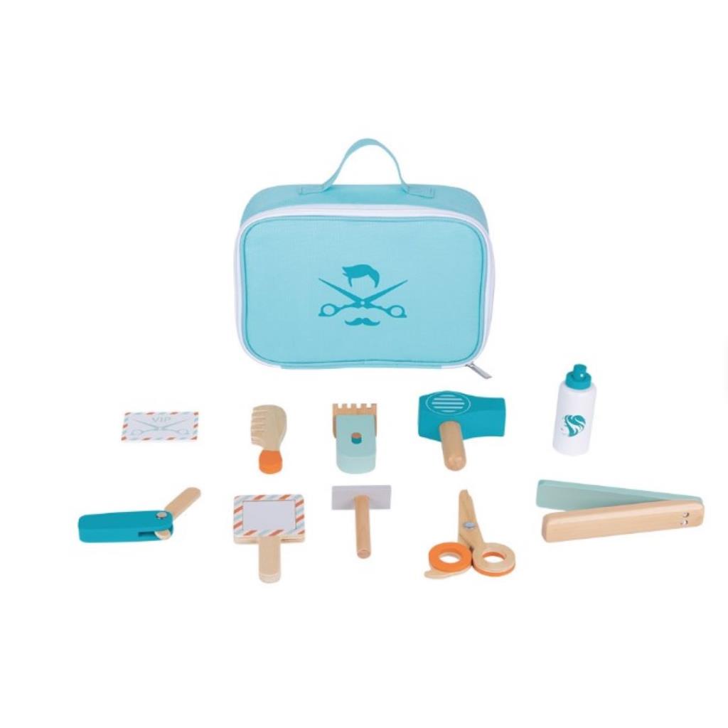 Classic World – Wooden Barber Play Set