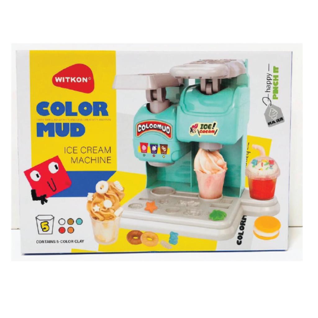 مجموعة ماكينة آيس كريم بالصلصال للأطفال