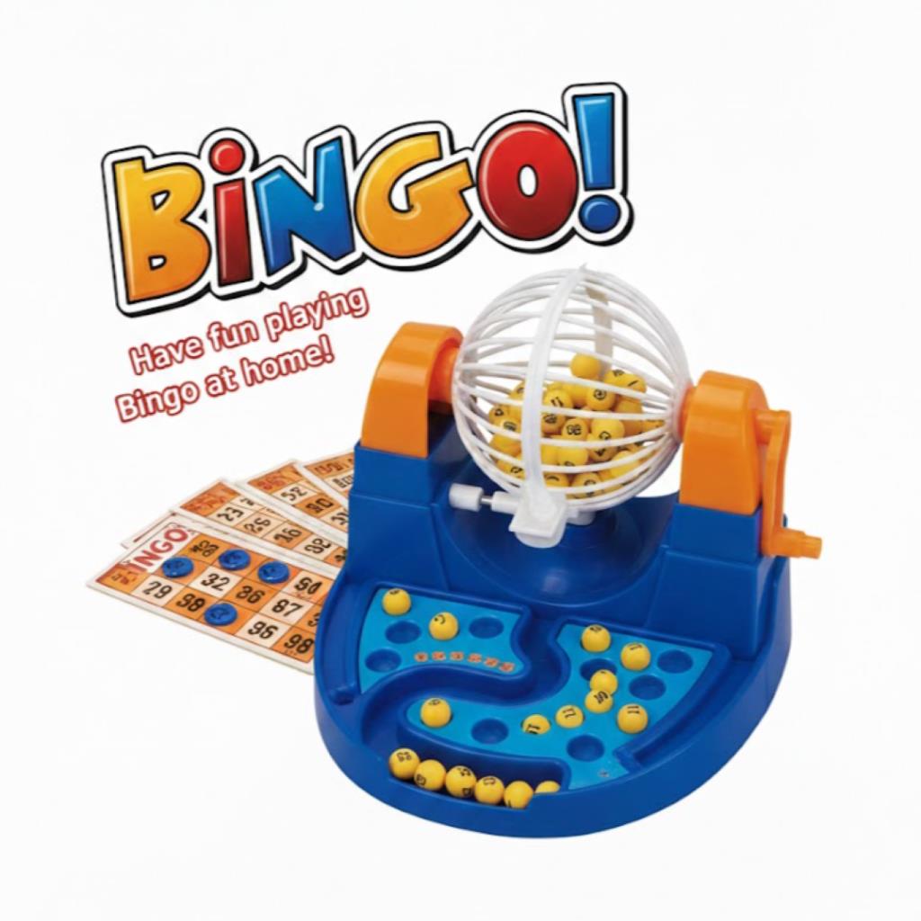 Classic Bingo Game Set with 90 Numbers & 48 Cards