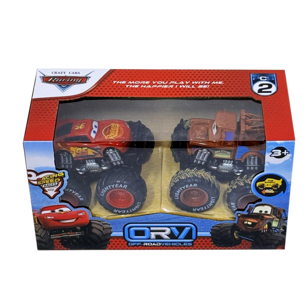 Crazy Cars ORV Off-Road Monster Truck Set – 2 Cars