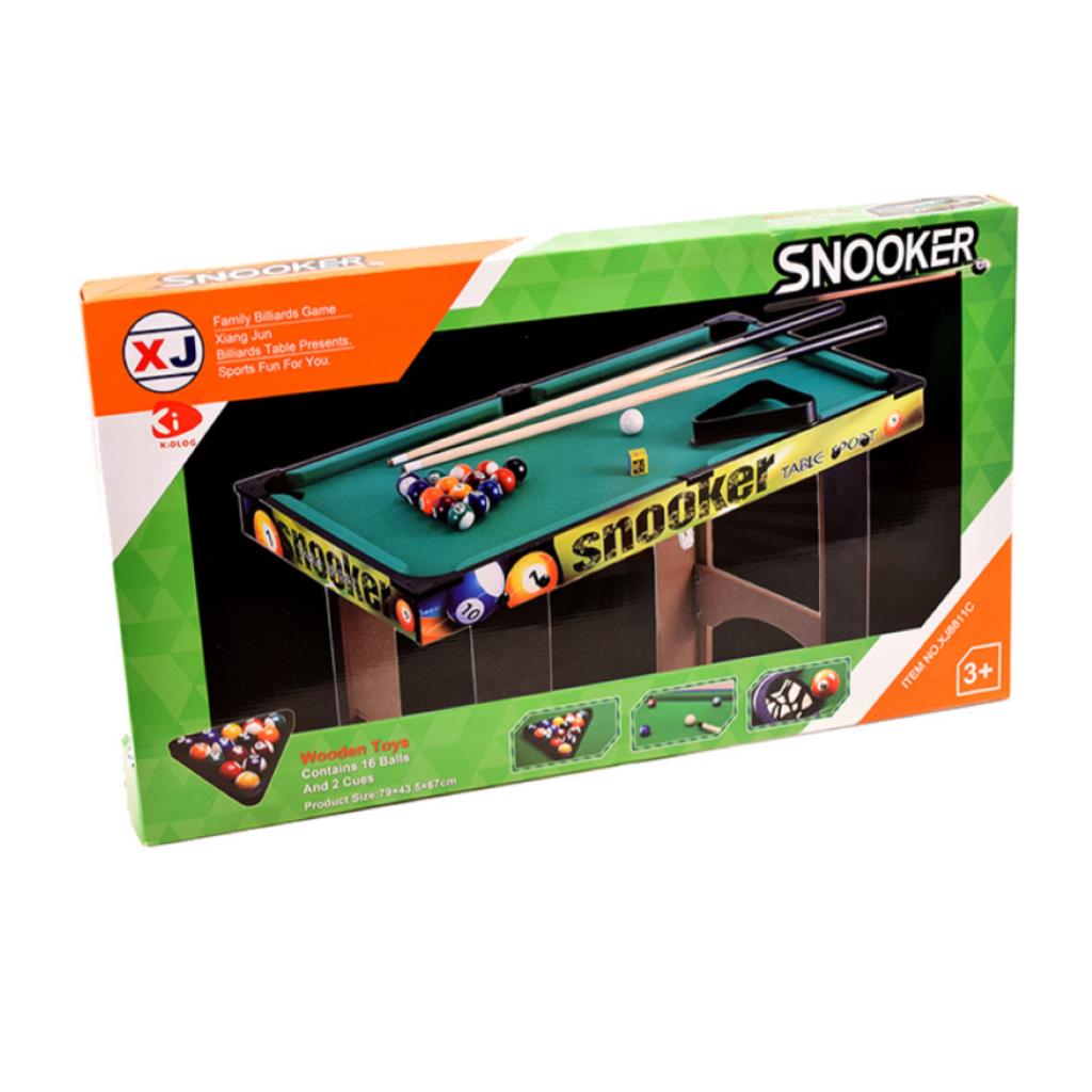Kids Snooker & Billiards Table Set – 16 Balls
