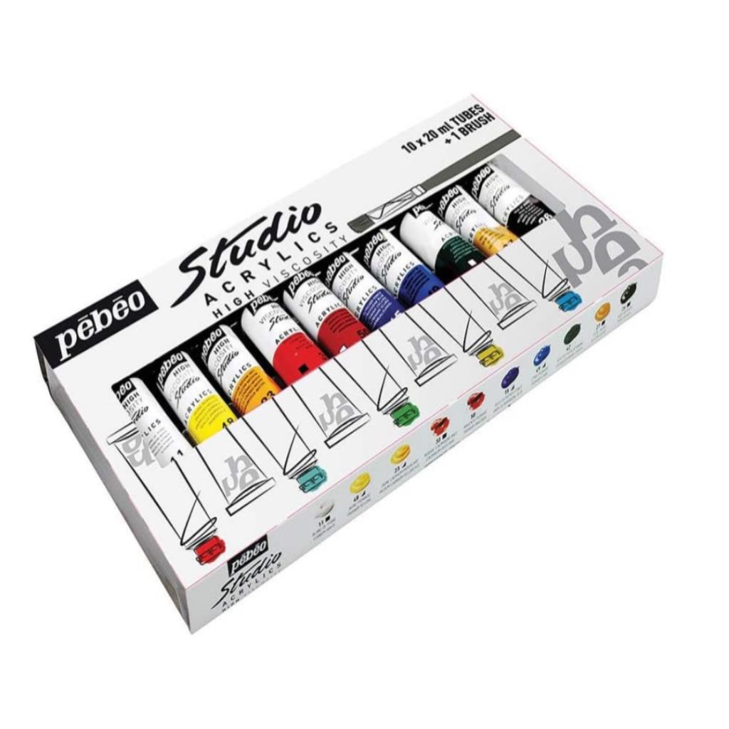 Pébéo Studio Acrylics High Viscosity Set