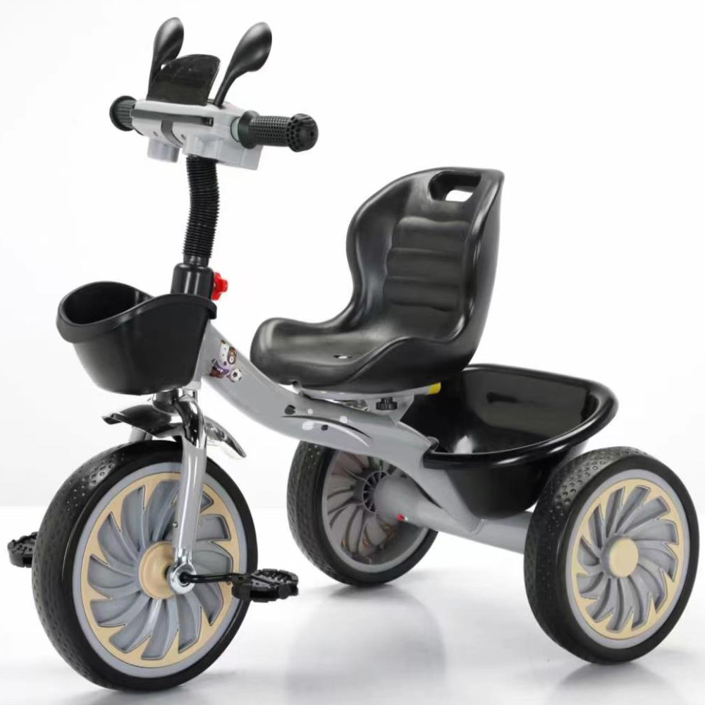 Deluxe Kids Tricycle – Black & Grey