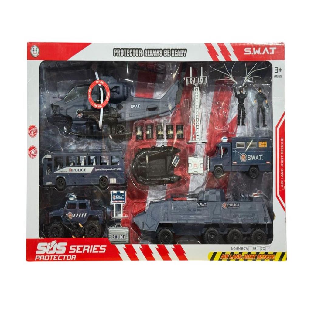 S.W.A.T Tactical Rescue Vehicle Playset – 7 Piece Set