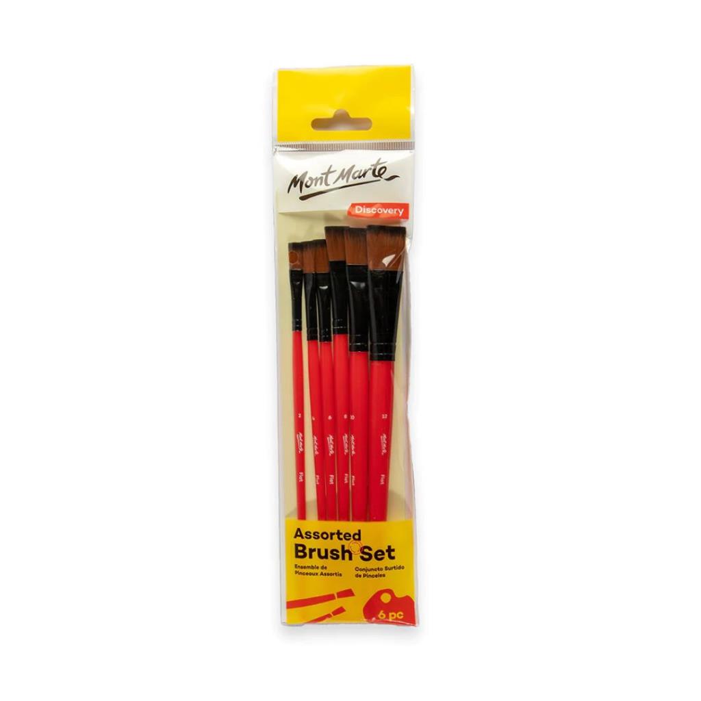 Mont Marte Discovery Assorted Brush Set 6pc