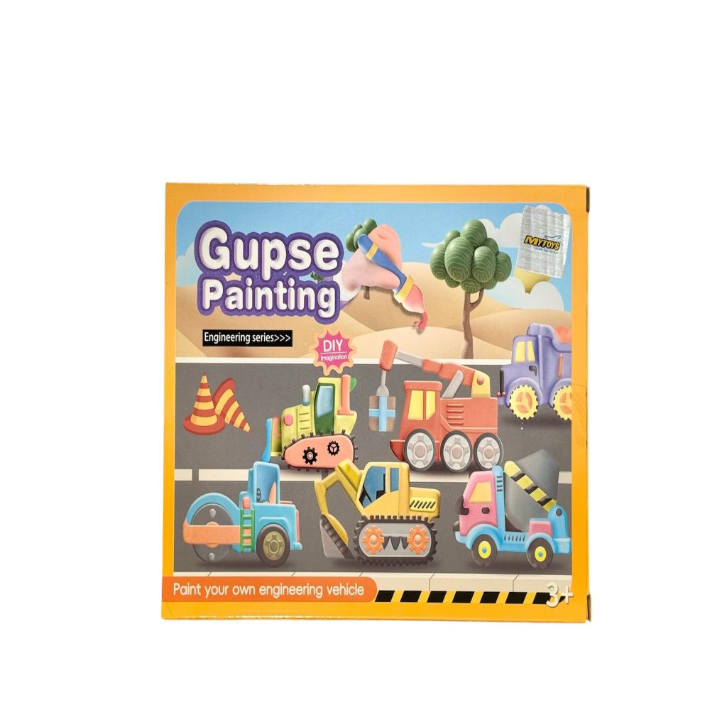 DIY Construction Vehicle Gypsum Painting Set