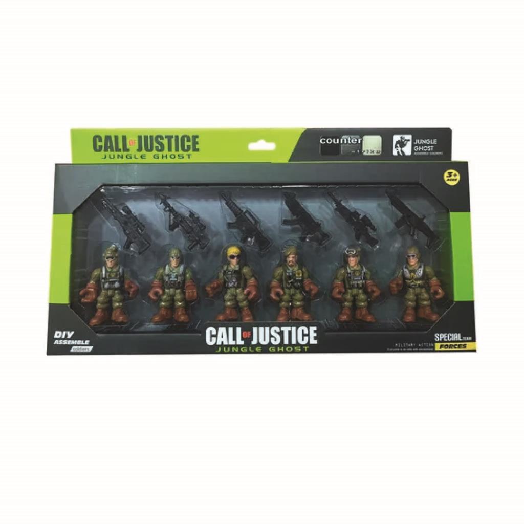 Call of Justice Military Soldiers Playset – Jungle Ghost