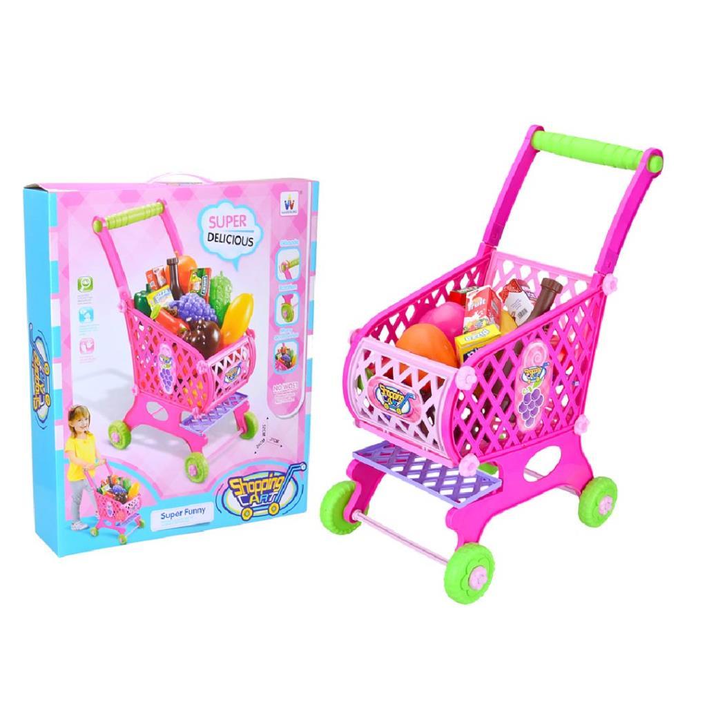 Kids Shopping Cart Playset with Accessories