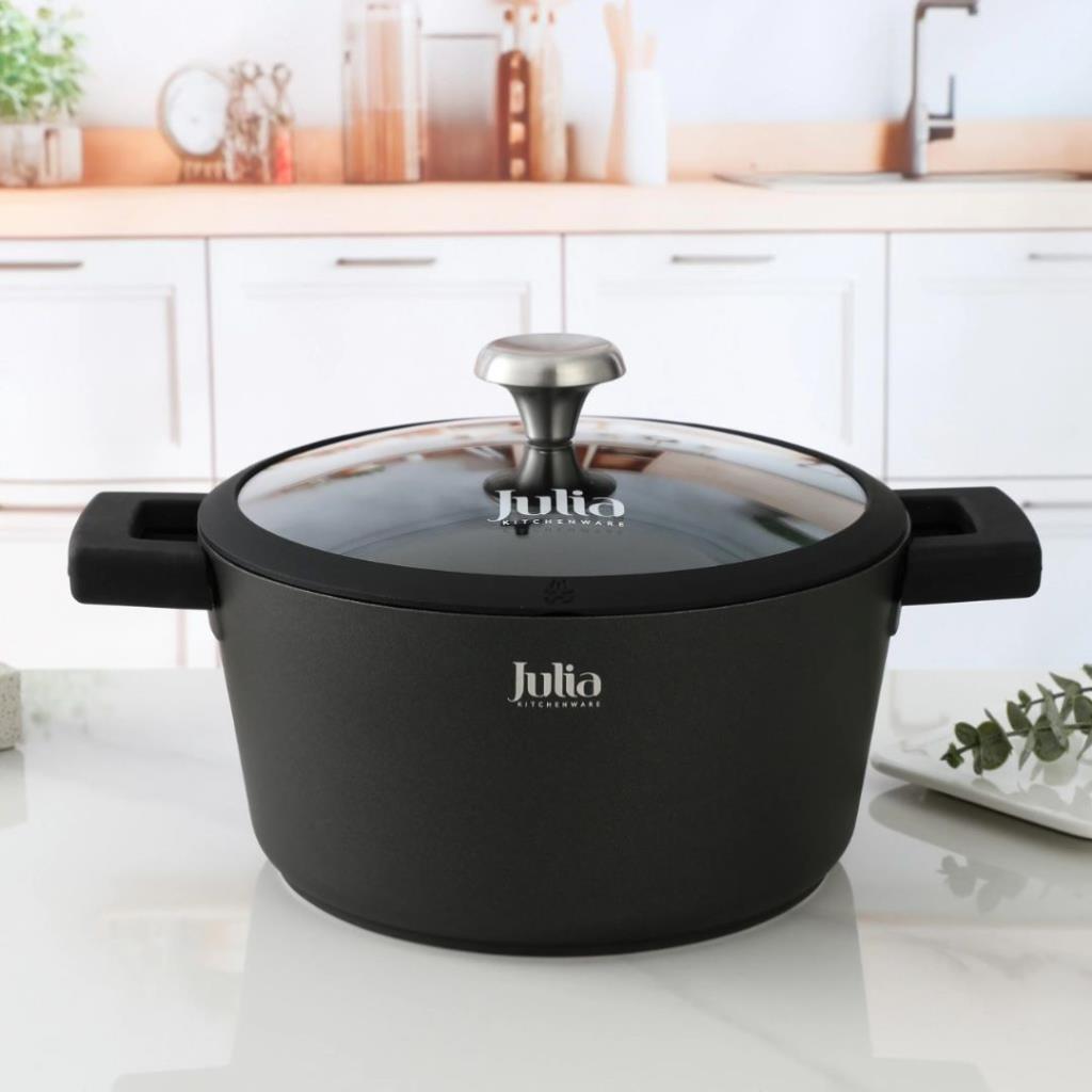 ELITE-ELE CASSEROLE WITH LID 32CM-BLACK