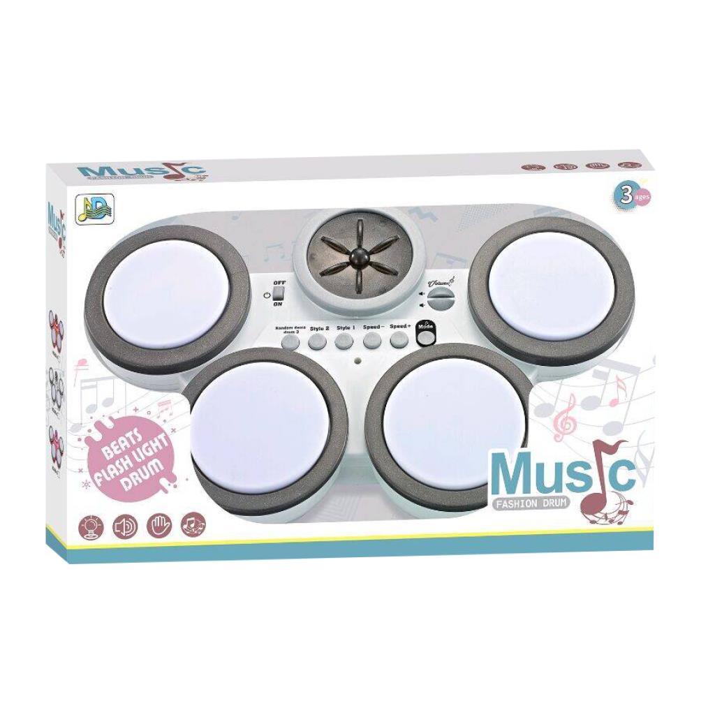 طقم درام موسيقي بإضاءة للأطفال