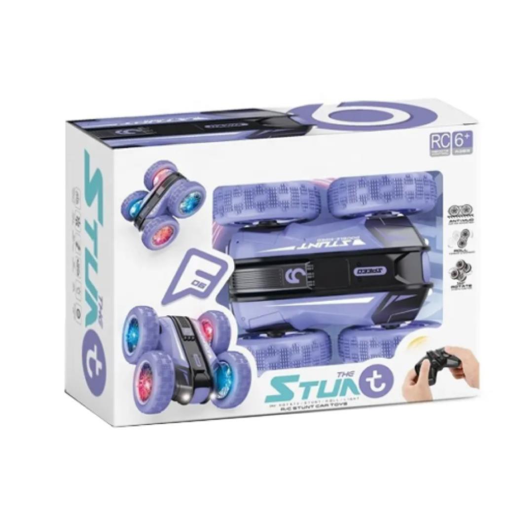 سيارة ريموت بهلوانية مزدوجة الجوانب بقدرة دوران 360° مع إضاءة LED