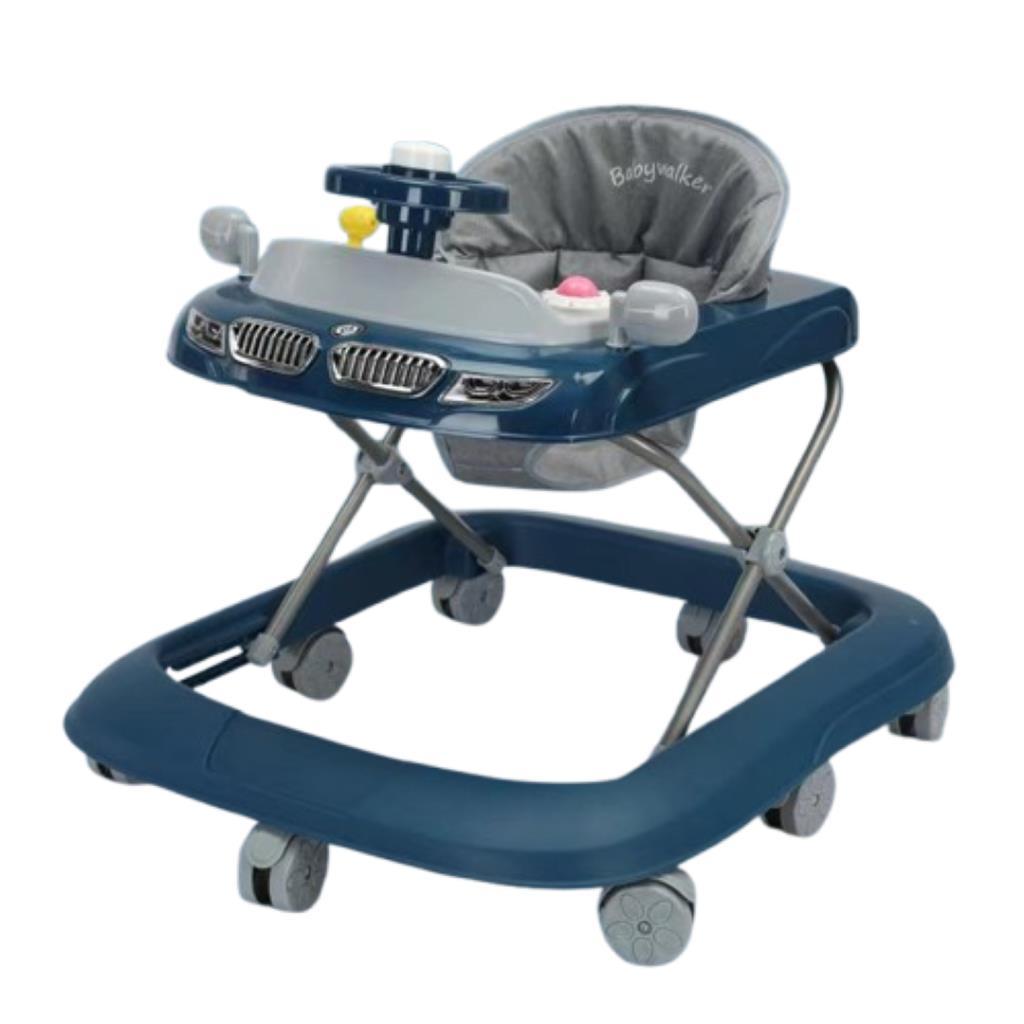 مشاية أطفال مع مقود وطاولة ألعاب تفاعلية