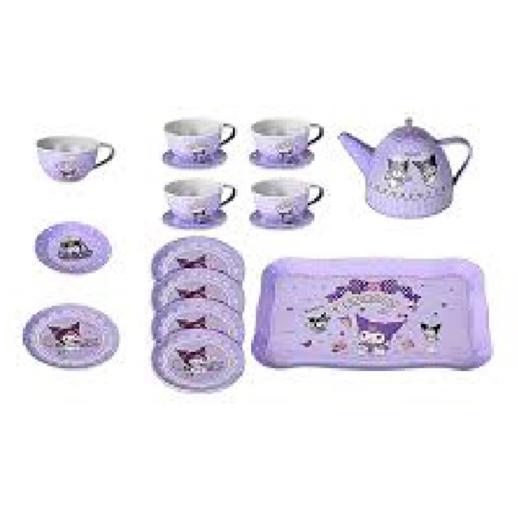 Kuromi Tea Set 16 pcs - Kuromi Tea Party Set – 16 Pieces in Suitcase