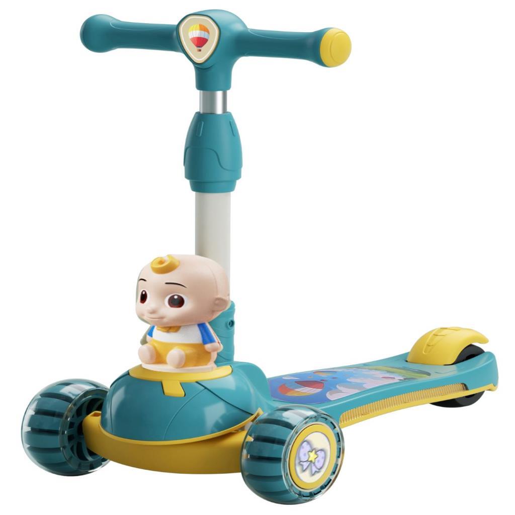 Kids 3-Wheel Scooter with Cartoon Baby Design