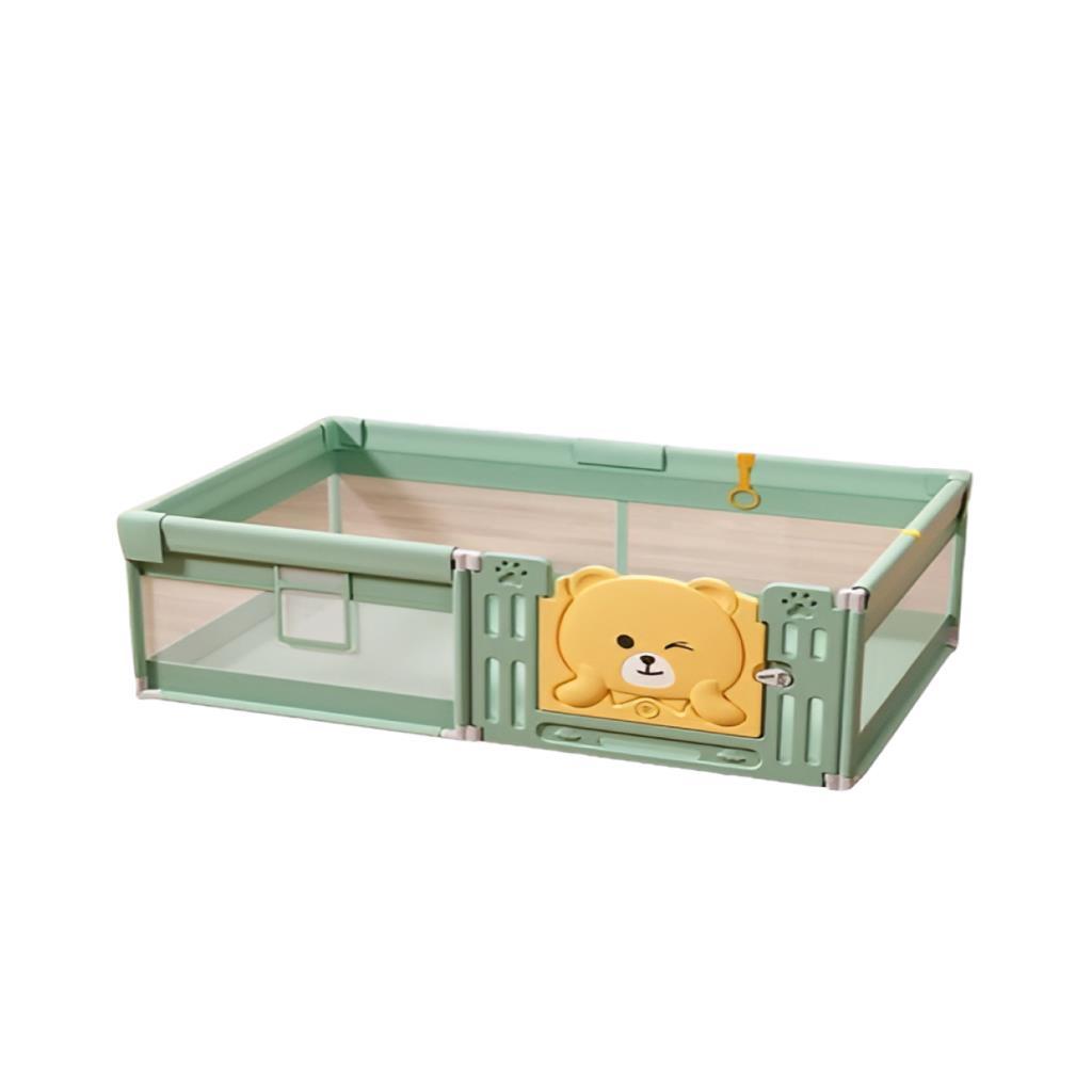  Baby Playpen with Safety Gate – Green