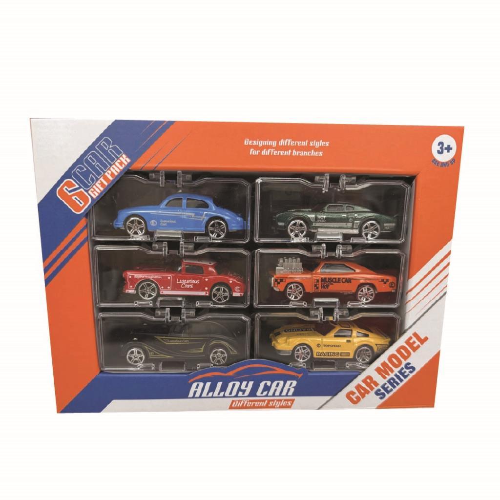 Alloy Die-Cast Car Set – 6 Cars Gift Pack