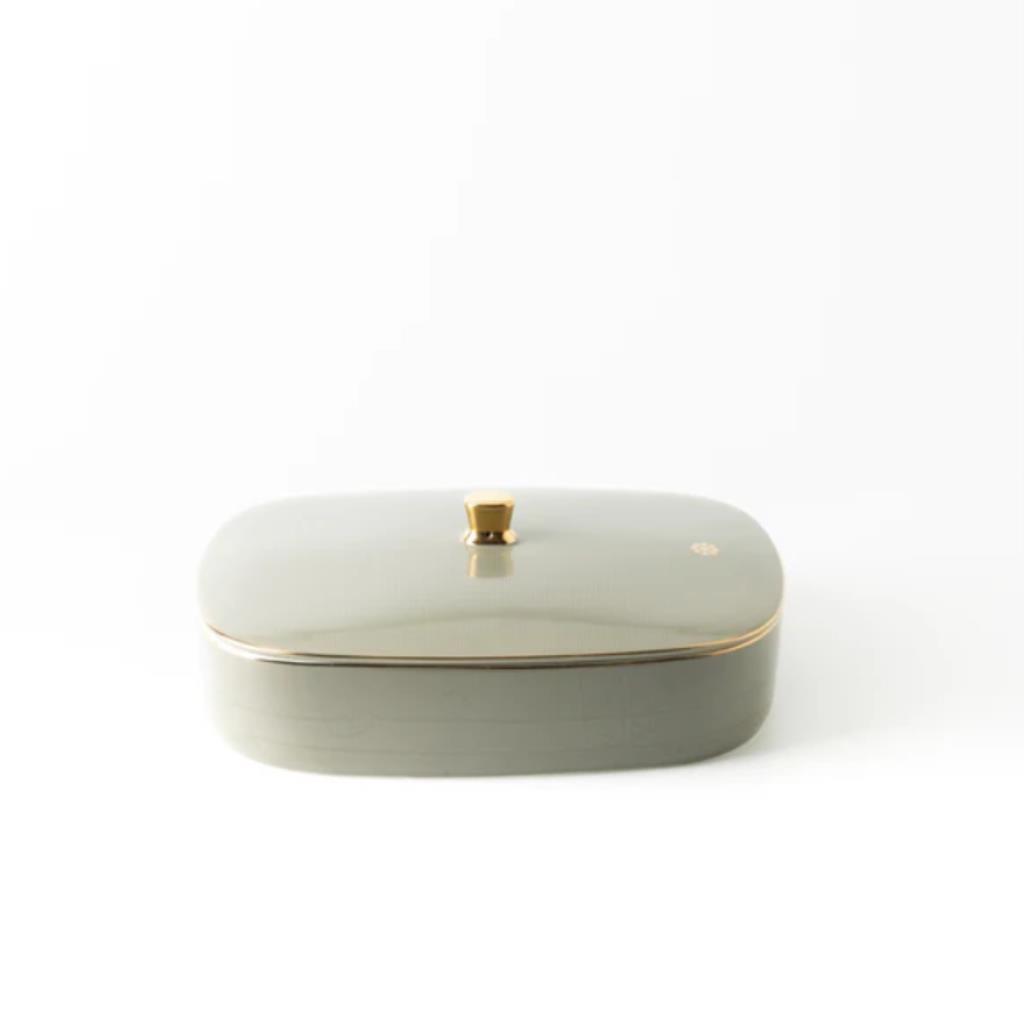 Large Date Bowl From Mirral - Grey + Gold