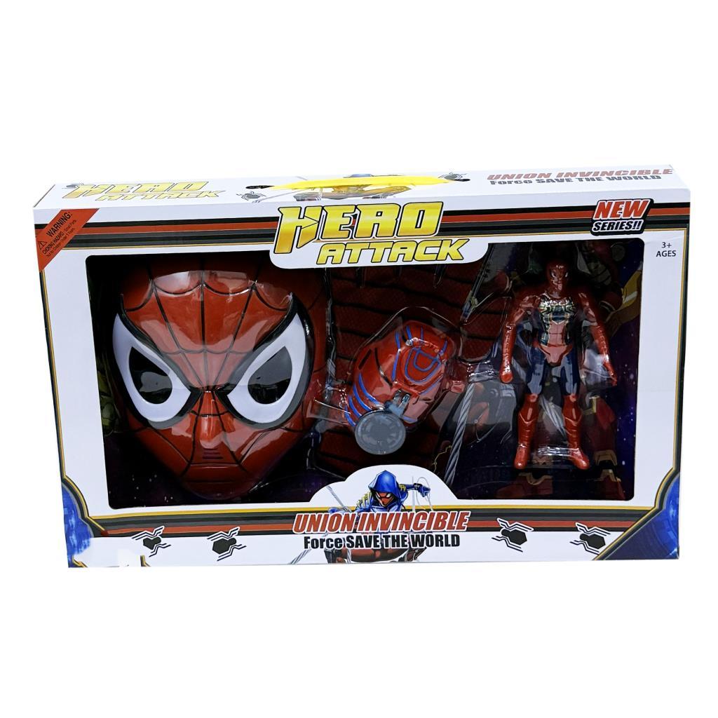 Hero Attack Action Figure & Mask Play Set