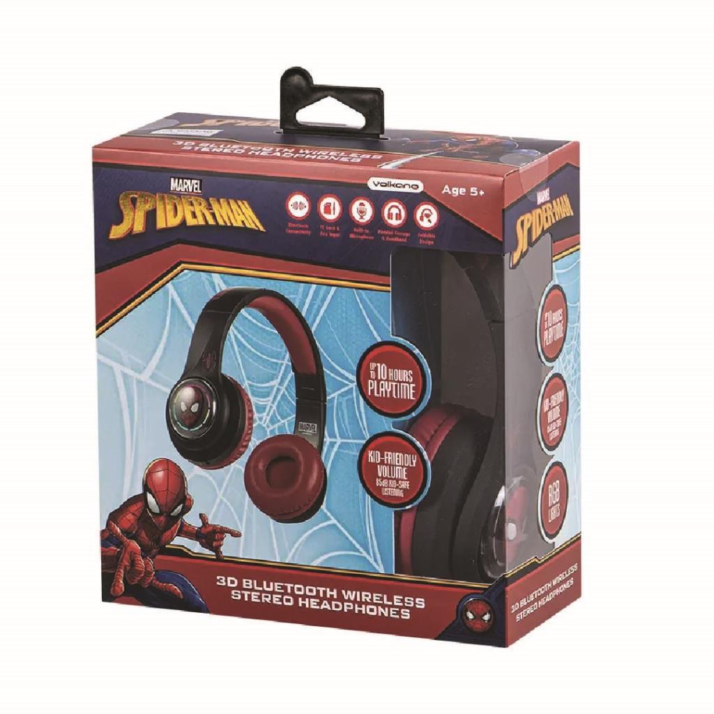 Spider-Man Kids Bluetooth Wireless Headphones