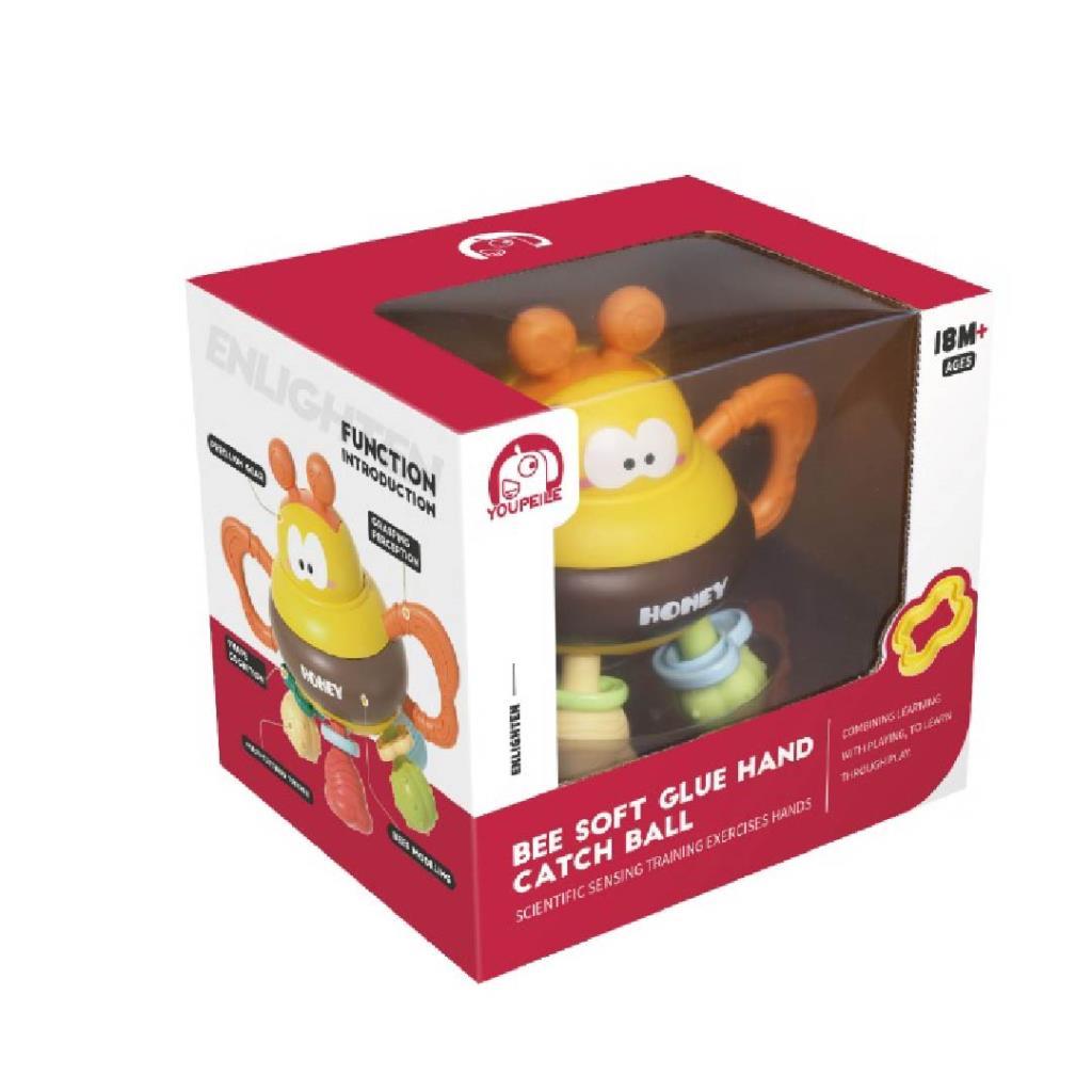 Bee Soft Glue Hand Catch Ball Toy