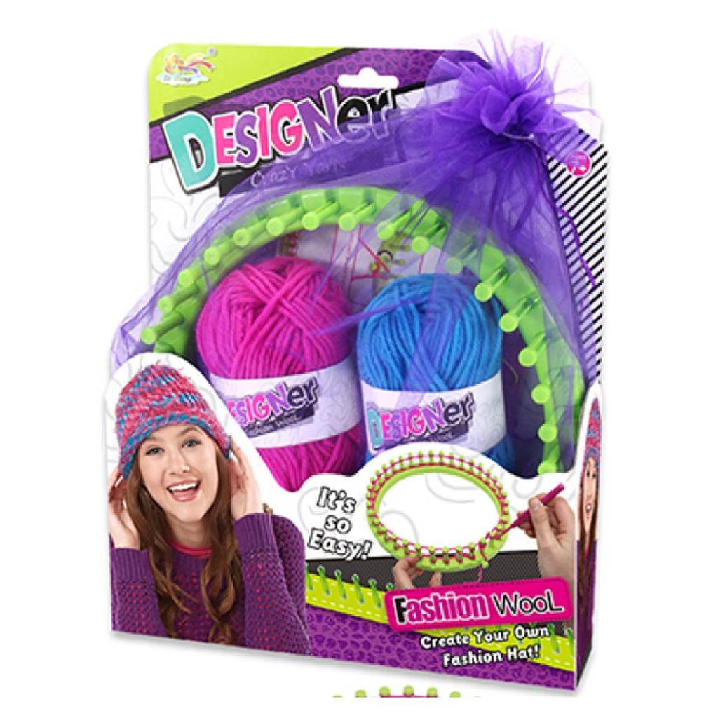 Designer Knitting Loom – Fashion Wool Hat Making Set
