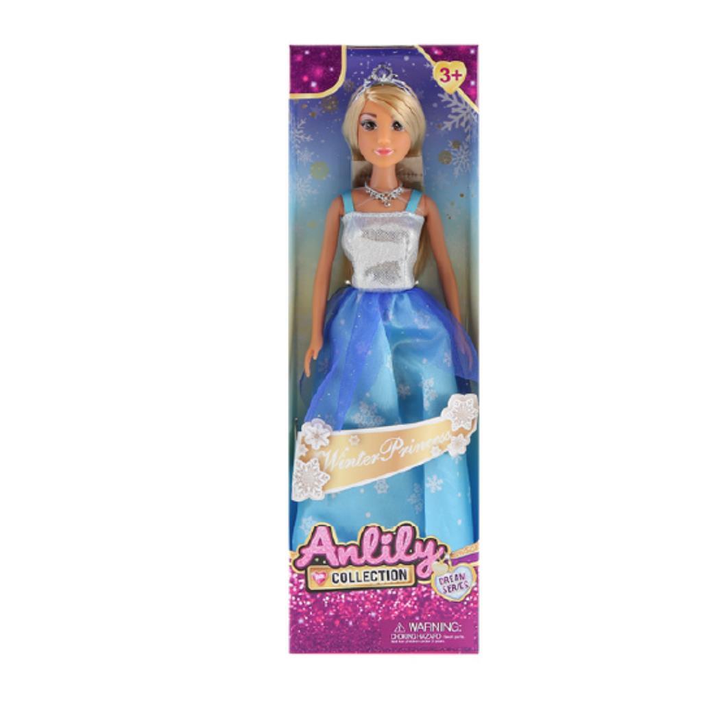 Anlily Winter Princess Doll – Blue Snow Dress