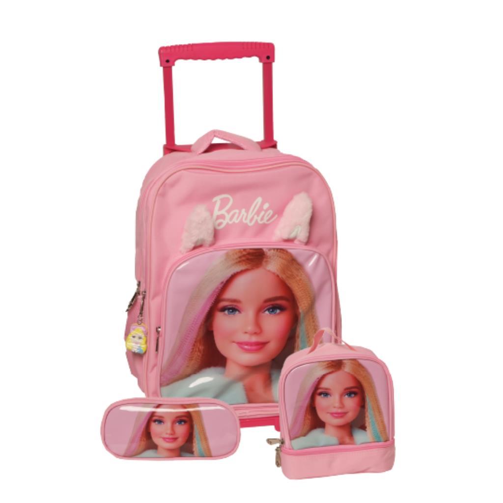 Girls Barbie Trolley School Bag Set – 18 Inch