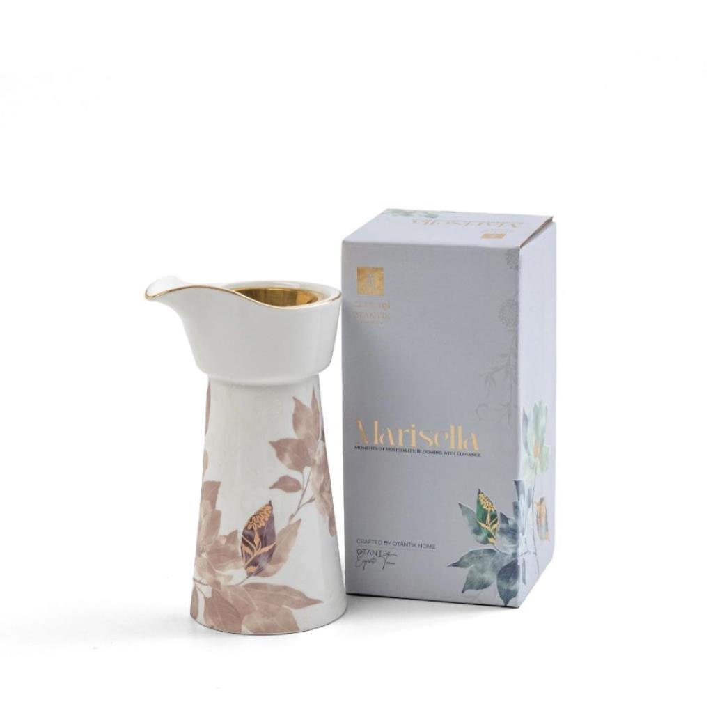 مبخرة بورسلان من ماريسيلا - أحمر و ذهبي