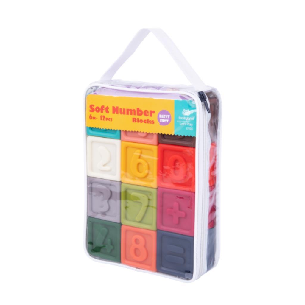 Soft Number Learning Blocks – 12 Pieces