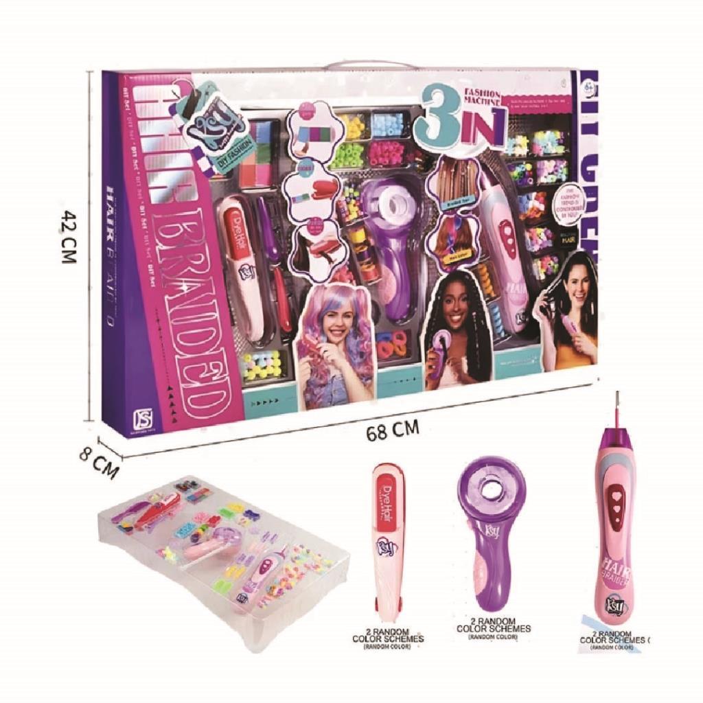 3-in-1 Hair Braiding & Styling Machine Set with Accessories