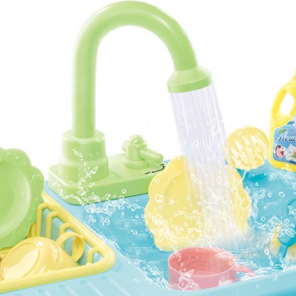 Kids Pretend Play Water Sink with Accessories