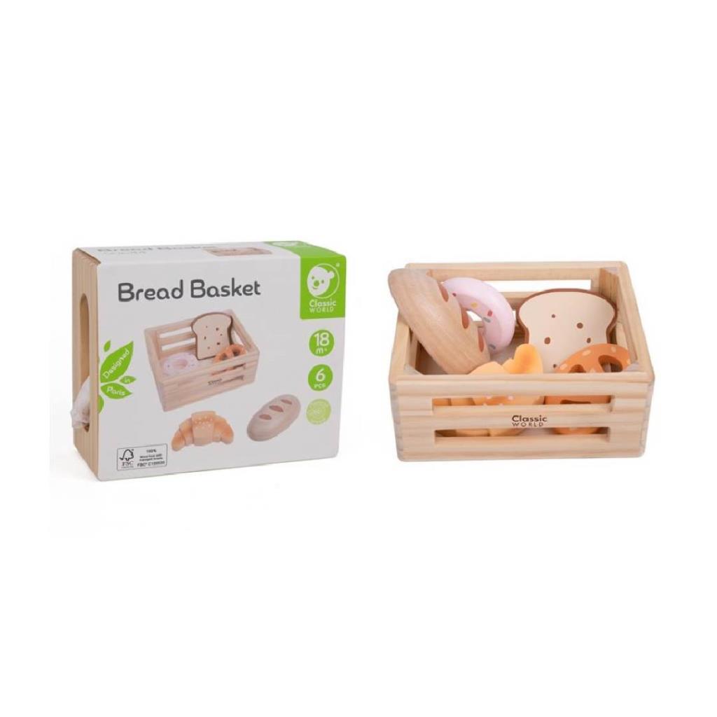 Wooden Breadbasket Playset - Classic World