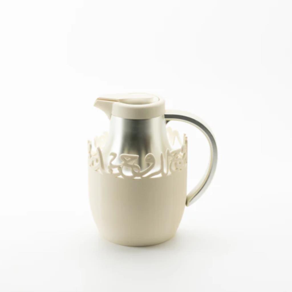 One Vacuum Flask For Tea And Coffee From Mirral - White + silver