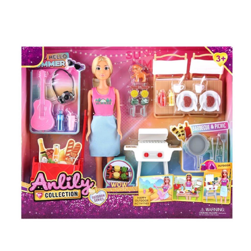 Anlily Outdoor BBQ & Picnic Playset – Fashion Doll with Full Accessory Set