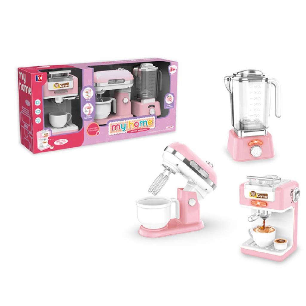 My Home Kitchen Appliances Playset – Blender, Mixer & Coffee Machine