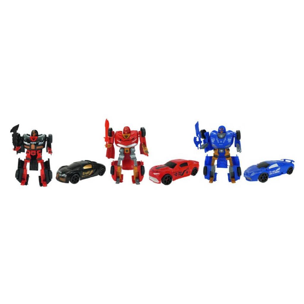 3-in-1 Transforming Robot Car Set