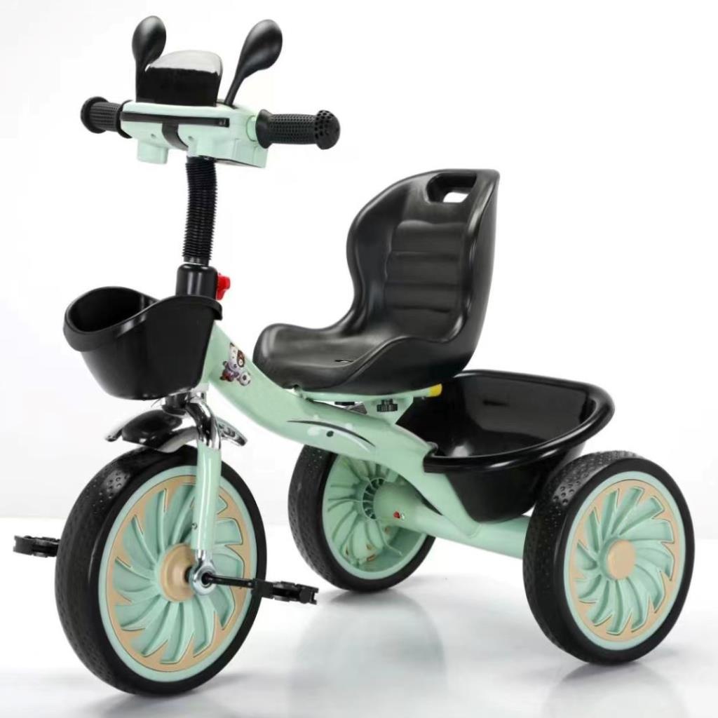 Deluxe Kids Tricycle – Mint Green & Black