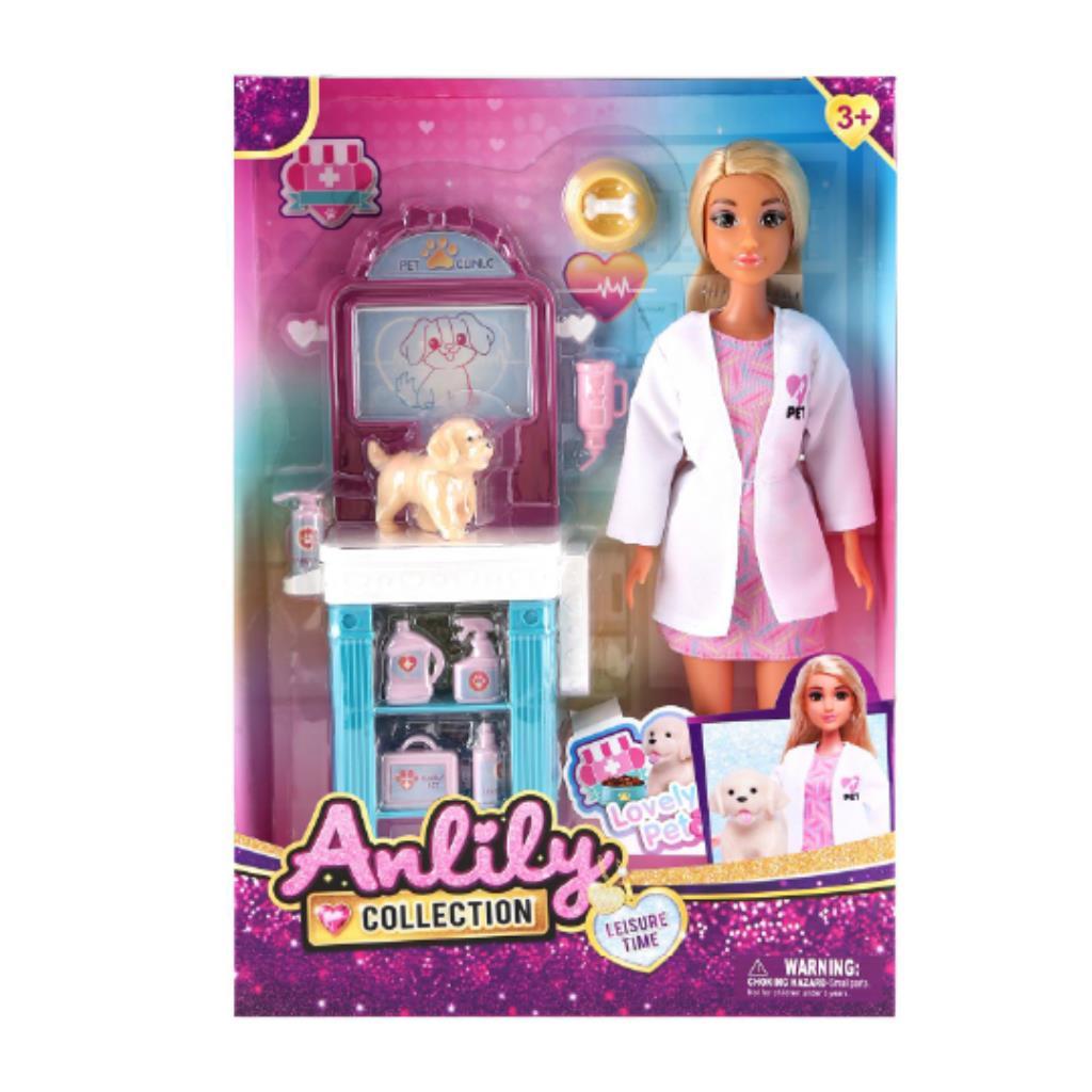 Anlily Pet Doctor Playset – Vet Clinic with Puppy & Medical Tools