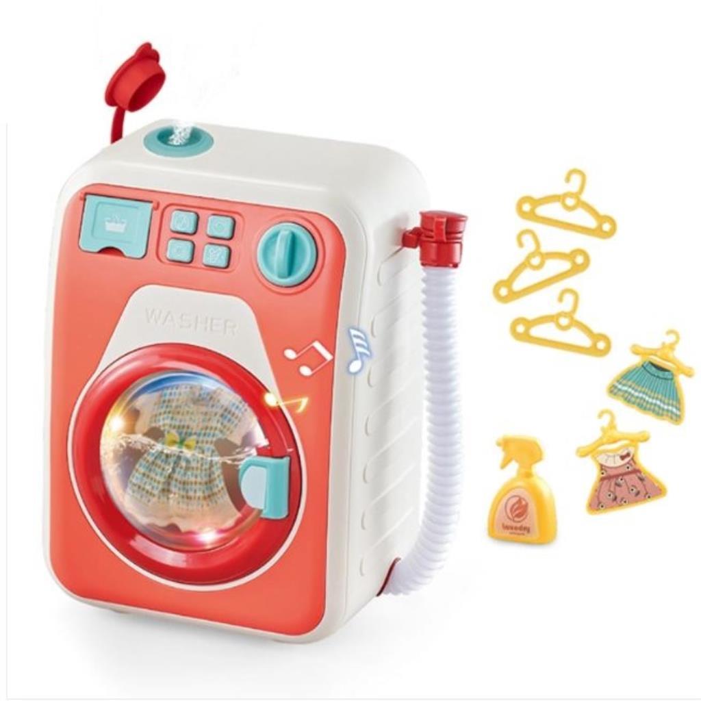Kids Laundry Play Set with Washing Machine & Iron Station